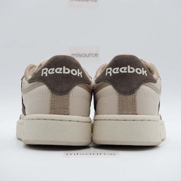 NEW Reebok Club C 85 Sneakers 100073895 Stucco/White/Brown - Picture 4 of 14
